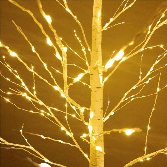 🎄Pak of 2 🎄- 5 ft Warm White Lighted Birch Tree Lights - Christmas Home Decor - Picture 14 of 16